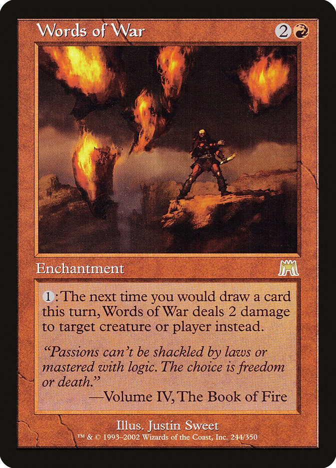 Words of War - [Foil, Retro Frame] Onslaught (ONS)
