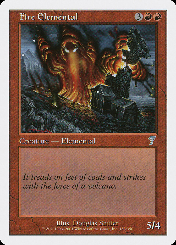 Fire Elemental - [Foil] Seventh Edition (7ED)