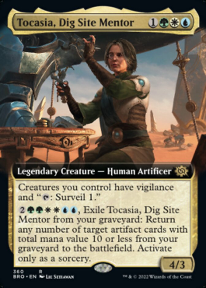 Tocasia, Dig Site Mentor - [Foil, Extended Art] The Brothers' War (BRO)