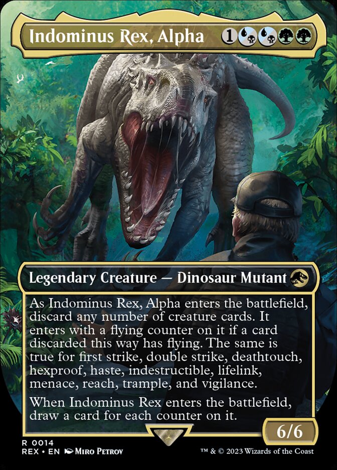 Indominus Rex, Alpha - [Borderless] Jurassic World Collection (REX)