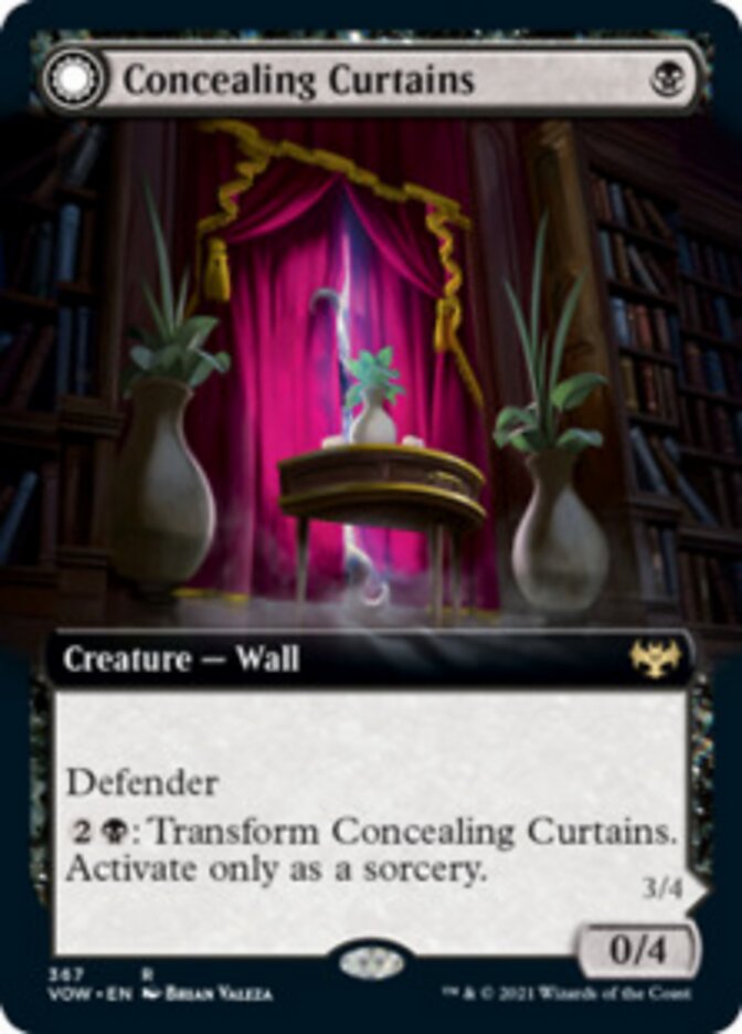 Concealing Curtains // Revealing Eye - [Foil, Extended Art] Innistrad: Crimson Vow (VOW)