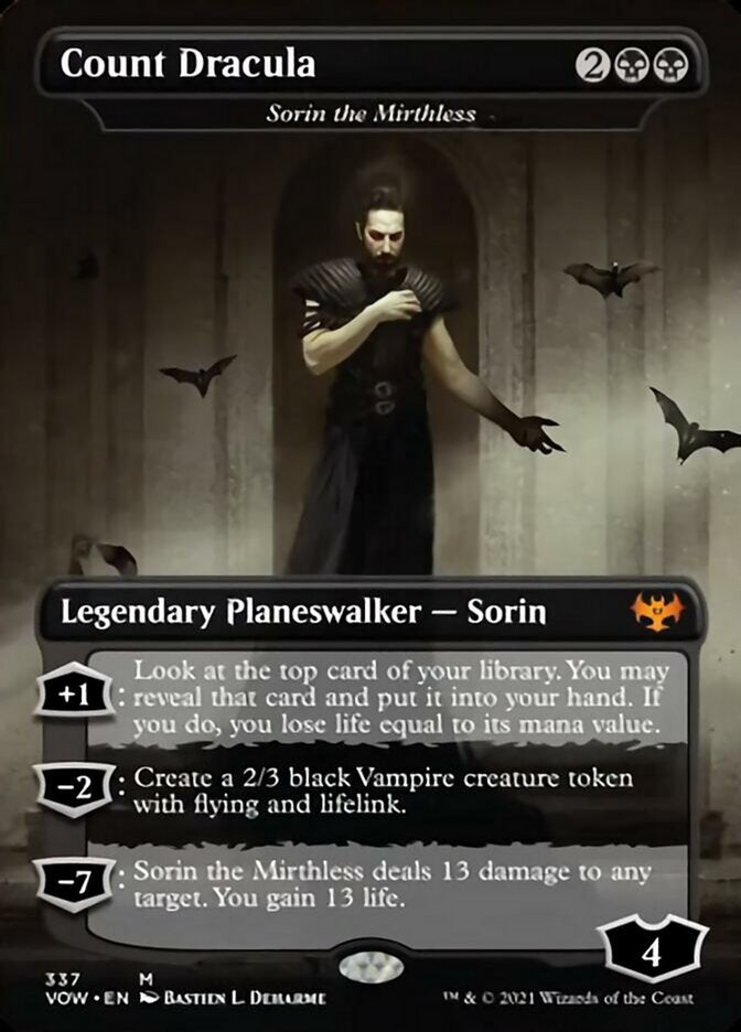 Count Dracula - Sorin the Mirthless - [Borderless] Innistrad: Crimson Vow (VOW)