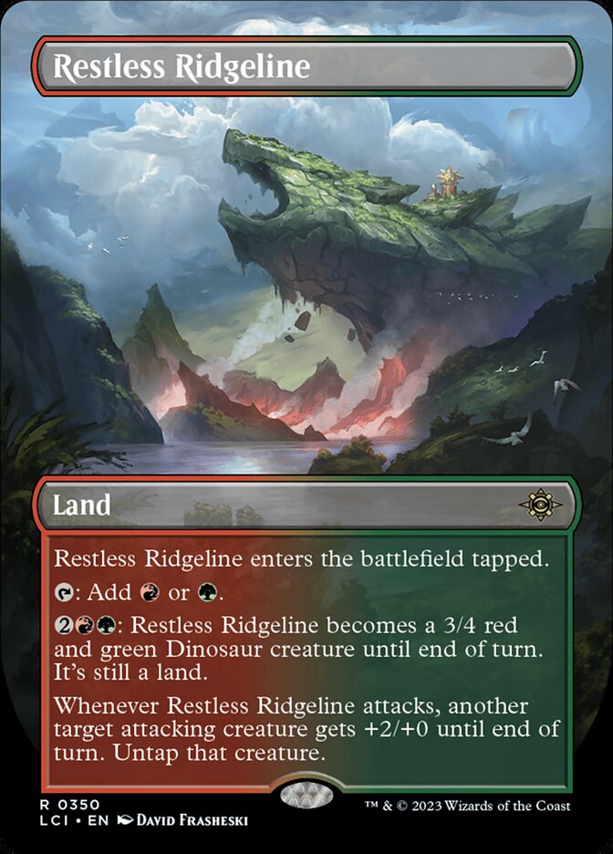 Restless Ridgeline - [Foil, Borderless] The Lost Caverns of Ixalan (LCI)