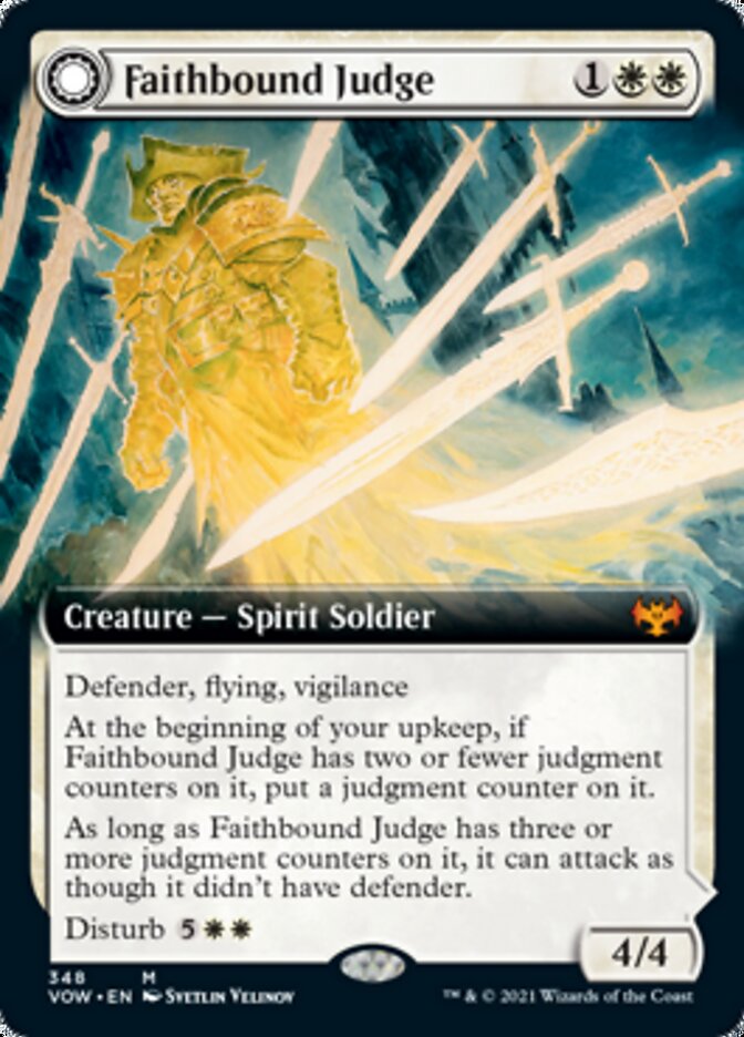 Faithbound Judge // Sinner's Judgment - [Foil, Extended Art] Innistrad: Crimson Vow (VOW)