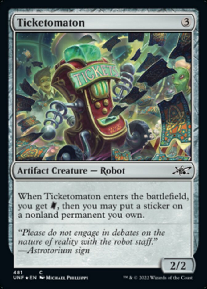 Ticketomaton - [Galaxy Foil] Unfinity (UNF)
