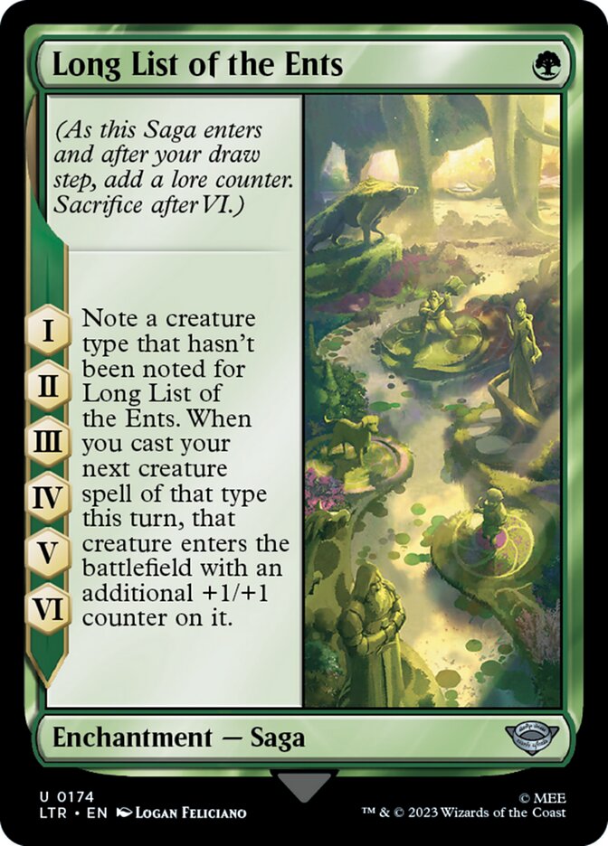 Long List of the Ents - [Foil] The Lord of the Rings: Tales of Middle-earth (LTR)