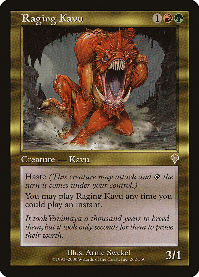 Raging Kavu - [Foil, Retro Frame] Invasion (INV)