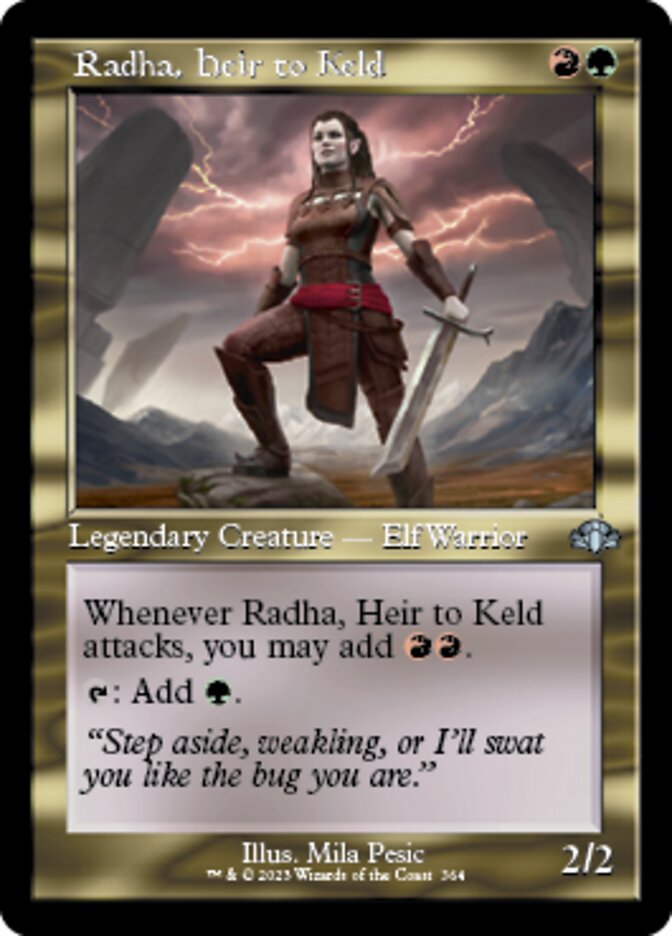 Radha, Heir to Keld - [Foil, Retro Frame] Dominaria Remastered (DMR)