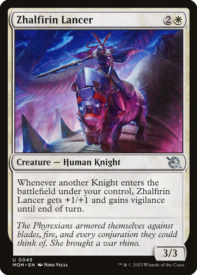 Zhalfirin Lancer - [Foil] March of the Machine (MOM)
