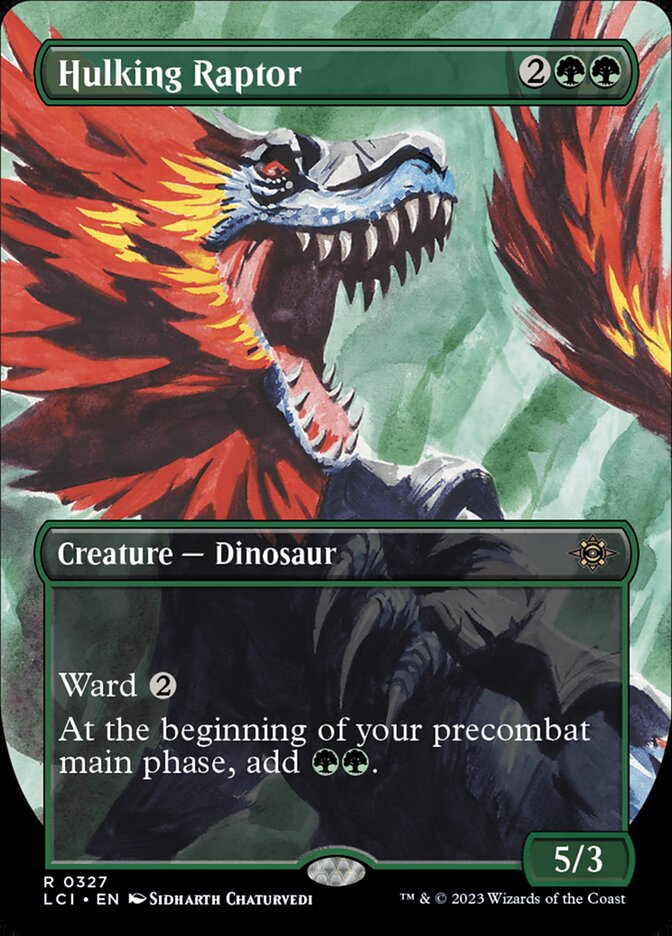 Hulking Raptor - [Borderless] The Lost Caverns of Ixalan (LCI)