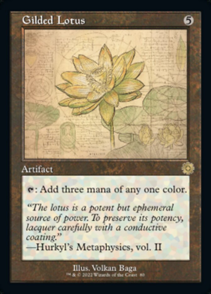 Gilded Lotus - [Foil, Schematic] The Brothers' War Retro Artifacts (BRR)