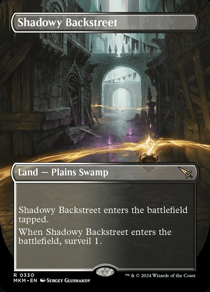 Shadowy Backstreet - [Foil, Borderless] Murders at Karlov Manor (MKM)