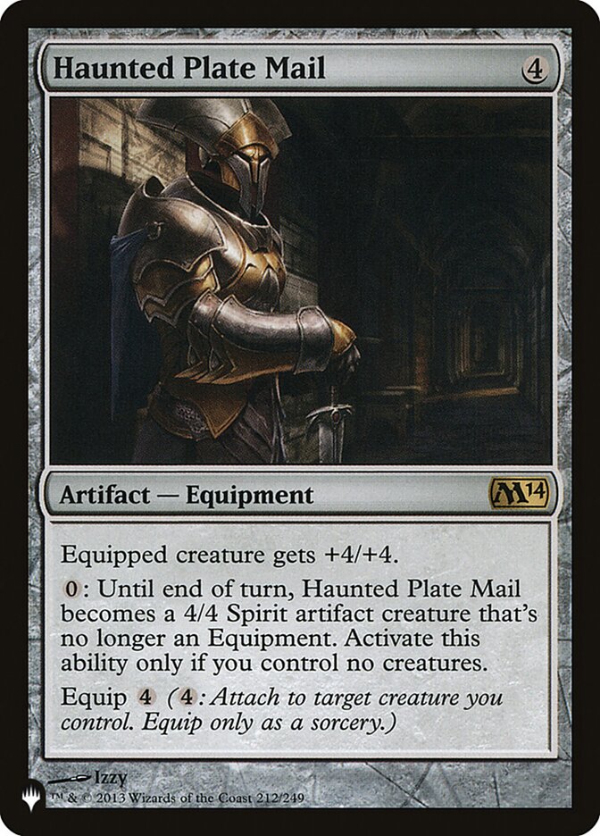 Haunted Plate Mail - The List (PLIST)