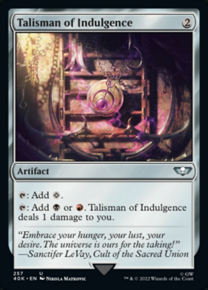 Talisman of Indulgence - Warhammer 40,000 Commander (40K)