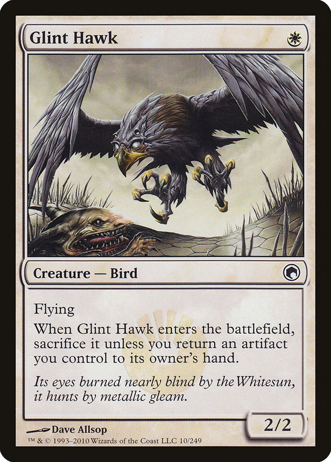Glint Hawk - [Foil] Scars of Mirrodin (SOM)