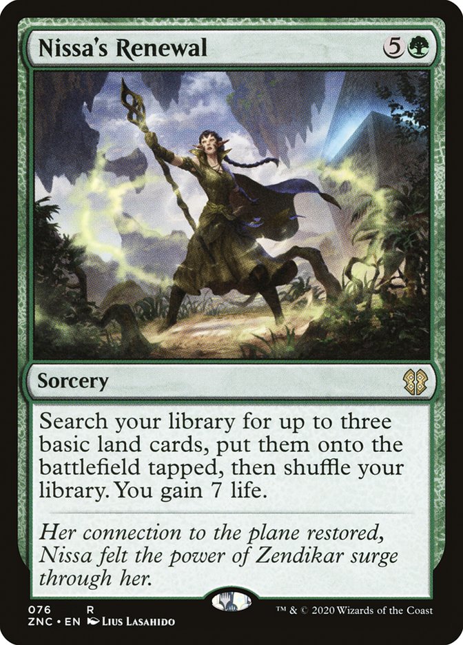 Nissa's Renewal - [Foil] Zendikar Rising Commander (ZNC)