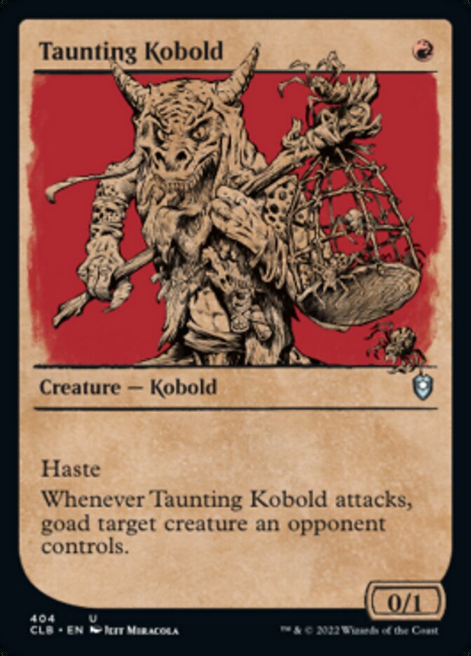 Taunting Kobold - [Foil, Showcase] Commander Legends: Battle for Baldur's Gate (CLB)