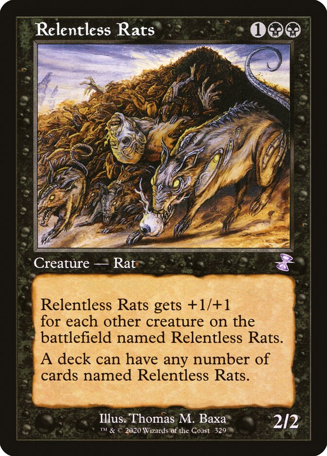 Relentless Rats - [Foil, Retro Frame] Time Spiral Remastered (TSR)