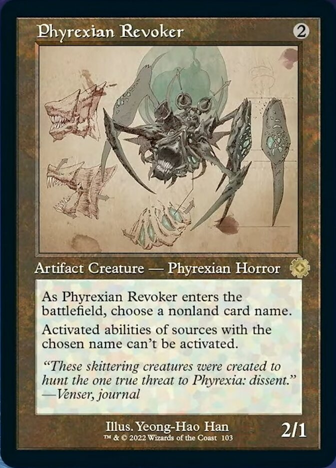 Phyrexian Revoker - [Schematic] The Brothers' War Retro Artifacts (BRR)