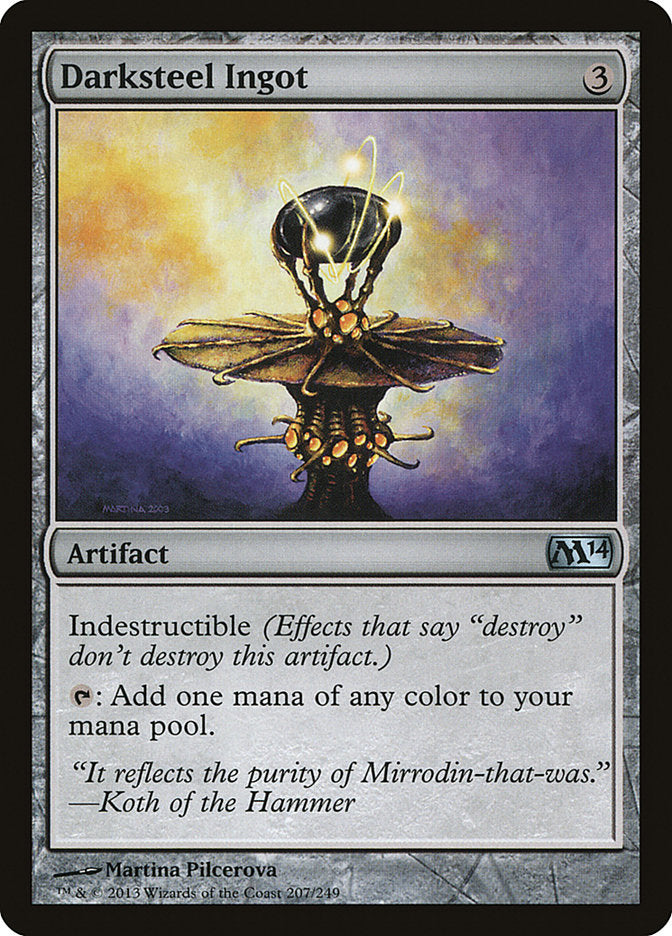 Darksteel Ingot - [Foil] Magic 2014 (M14)