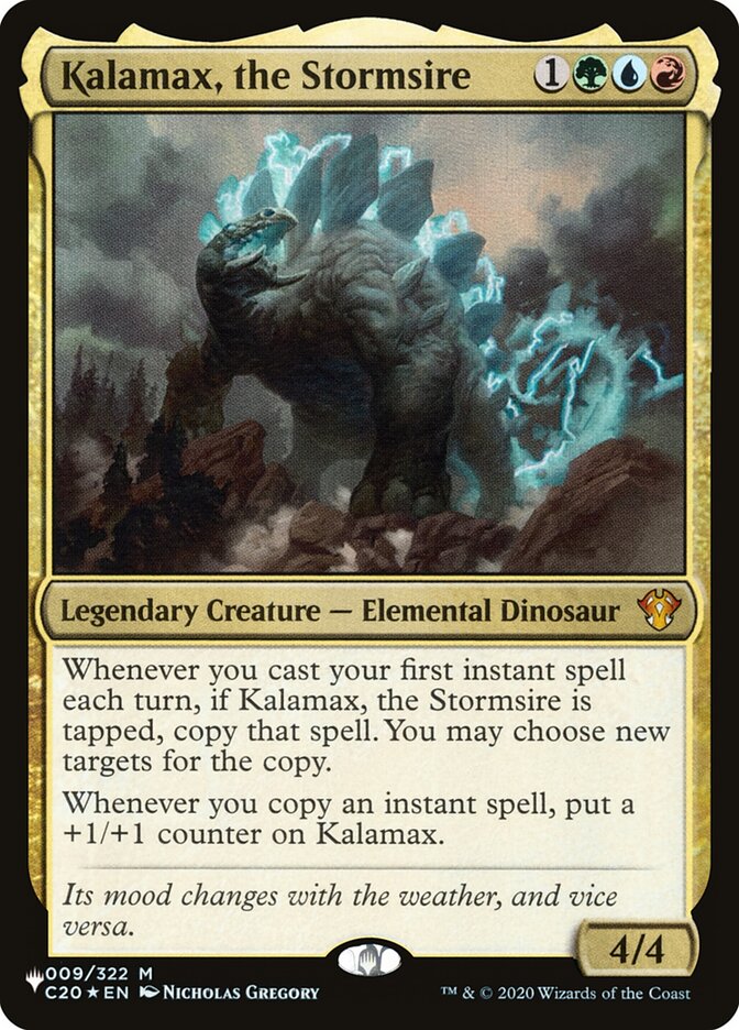 Kalamax, the Stormsire - The List (PLIST)