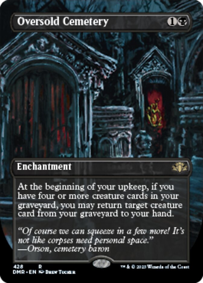 Oversold Cemetery - [Foil, Borderless] Dominaria Remastered (DMR)