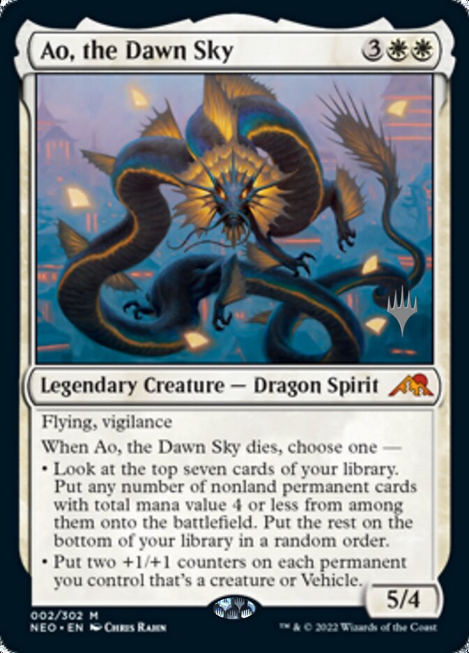 Ao, the Dawn Sky - [Promo] Kamigawa: Neon Dynasty Promos (PNEO)