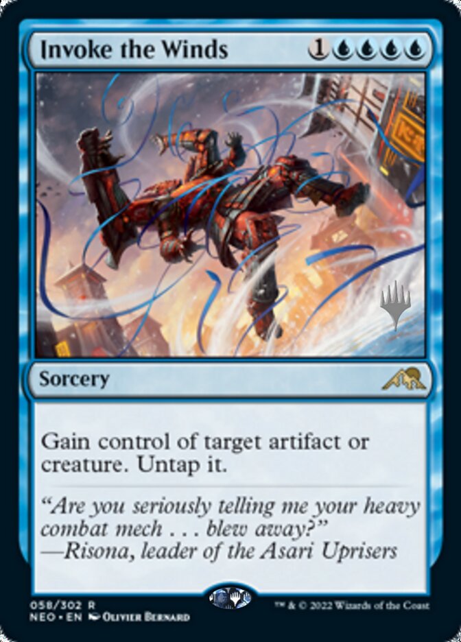 Invoke the Winds - [Promo] Kamigawa: Neon Dynasty Promos (PNEO)
