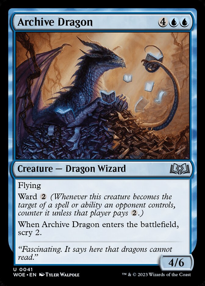 Archive Dragon - [Foil] Wilds of Eldraine (WOE)