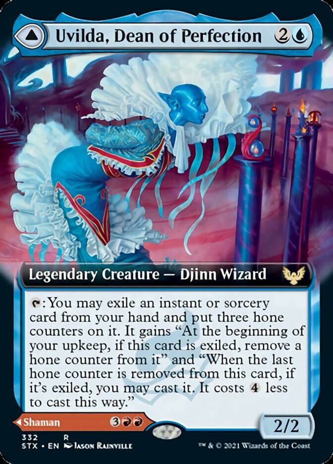 Uvilda, Dean of Perfection // Nassari, Dean of Expression - [Foil, Extended Art] Strixhaven: School of Mages (STX)