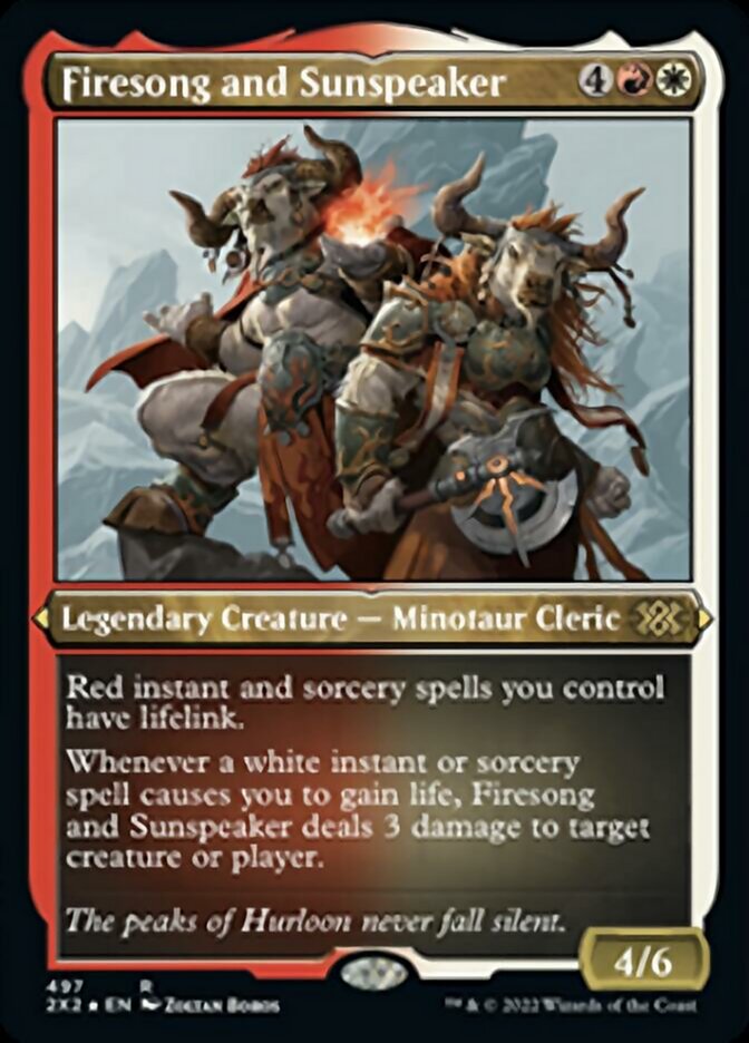 Firesong and Sunspeaker - [Etched Foil] Double Masters 2022 (2X2)