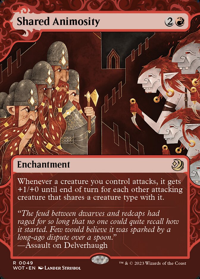 Shared Animosity - [Foil, Showcase] Wilds of Eldraine: Enchanting Tales (WOT)