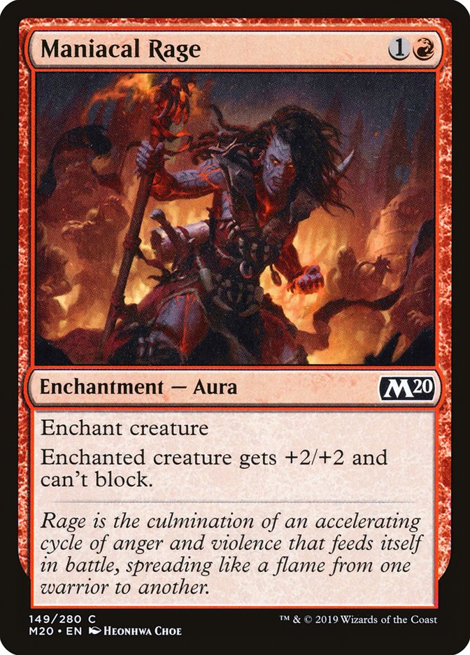 Maniacal Rage - [Foil] Core Set 2020 (M20)