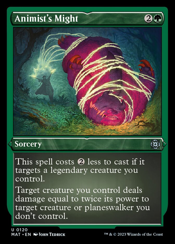 Animist's Might - [Etched Foil] March of the Machine: The Aftermath (MAT)