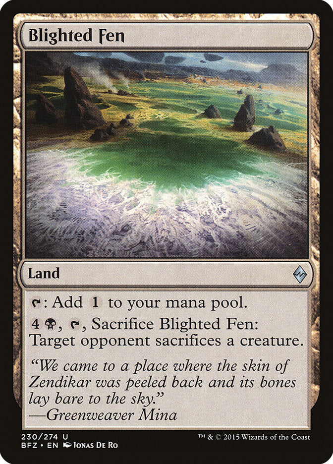 Blighted Fen - [Foil] Battle for Zendikar (BFZ)