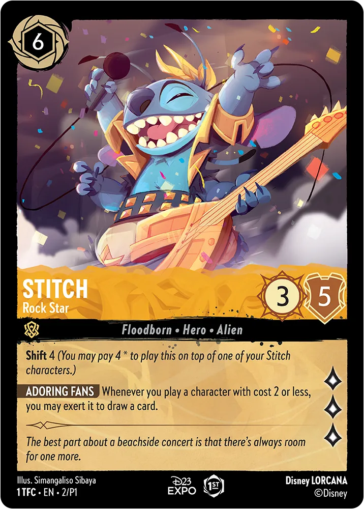 Stitch - Rock Star - [Foil, D23 Promo] Promo (P1)