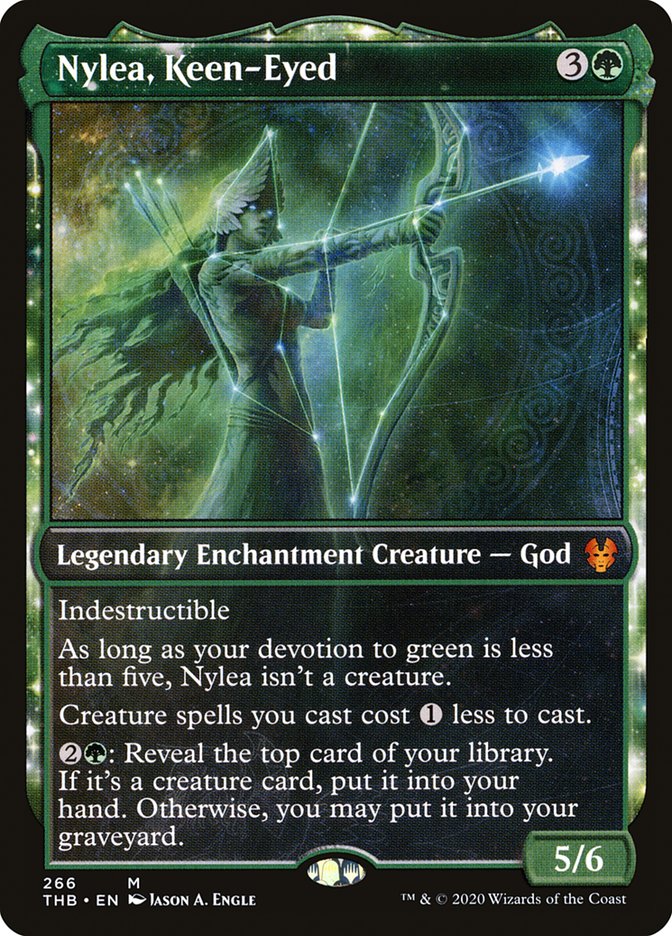 Nylea, Keen-Eyed - [Foil, Showcase] Theros Beyond Death (THB)