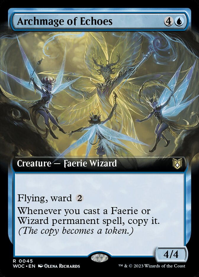 Archmage of Echoes - [Extended Art] Wilds of Eldraine Commander (WOC)