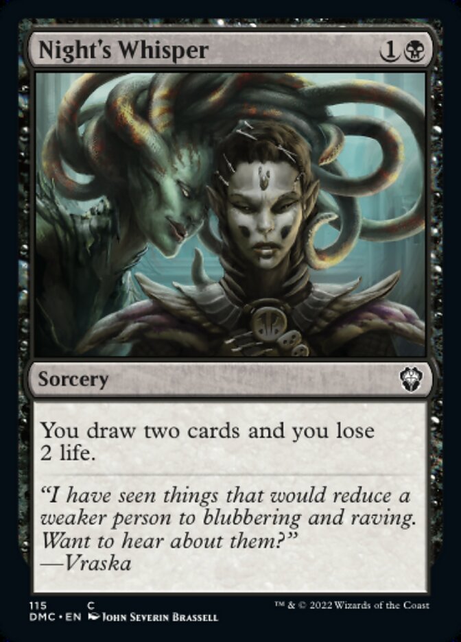 Night's Whisper - Dominaria United Commander (DMC)