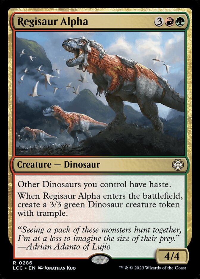 Regisaur Alpha - Lost Caverns of Ixalan Commander (LCC)
