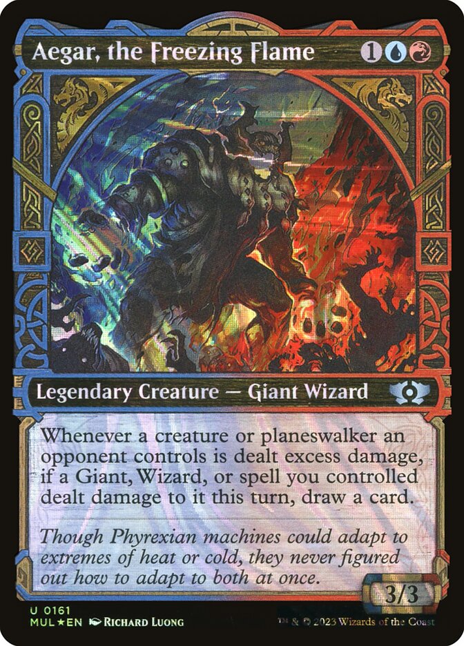 Aegar, the Freezing Flame - [Halo Foil, Showcase] Multiverse Legends (MUL)
