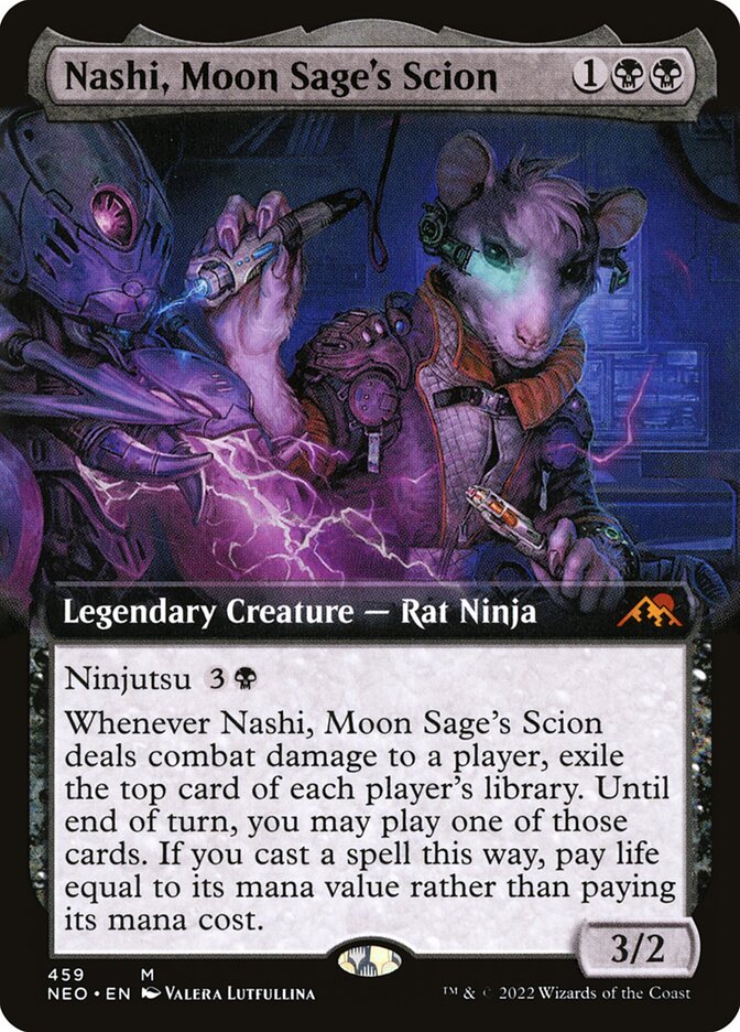 Nashi, Moon Sage's Scion - [Extended Art] Kamigawa: Neon Dynasty (NEO)