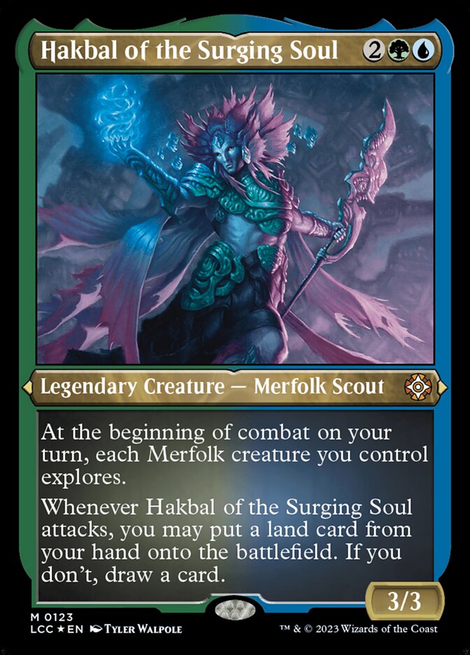 Hakbal of the Surging Soul - [Etched Foil] Lost Caverns of Ixalan Commander (LCC)
