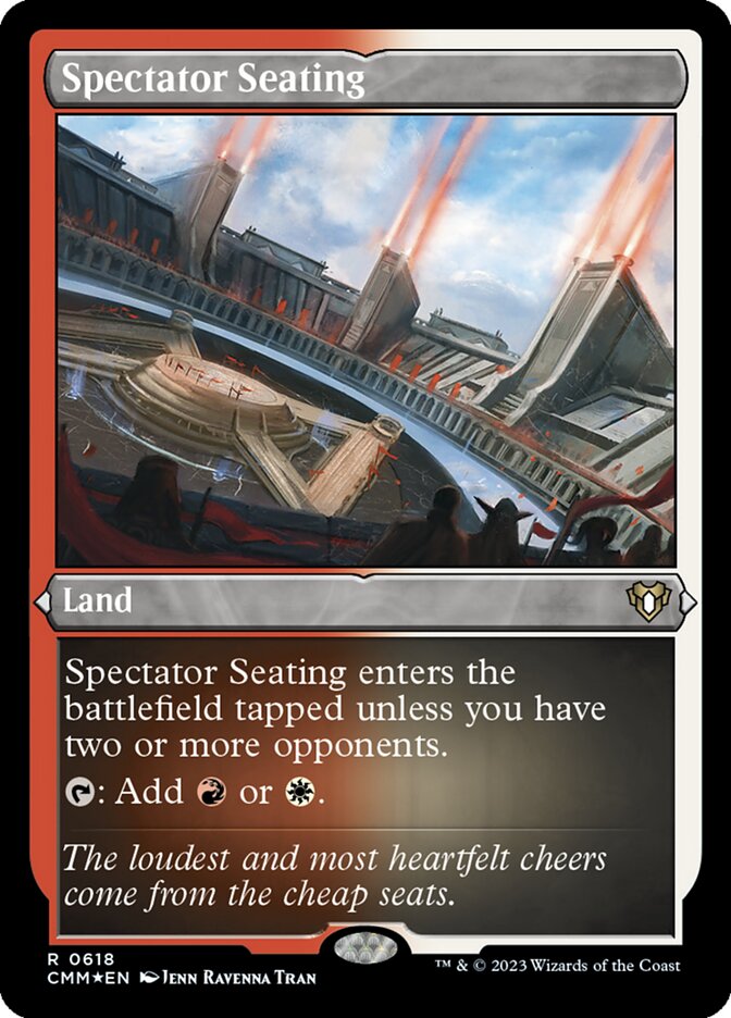 Spectator Seating - [Etched Foil] Commander Masters (CMM)