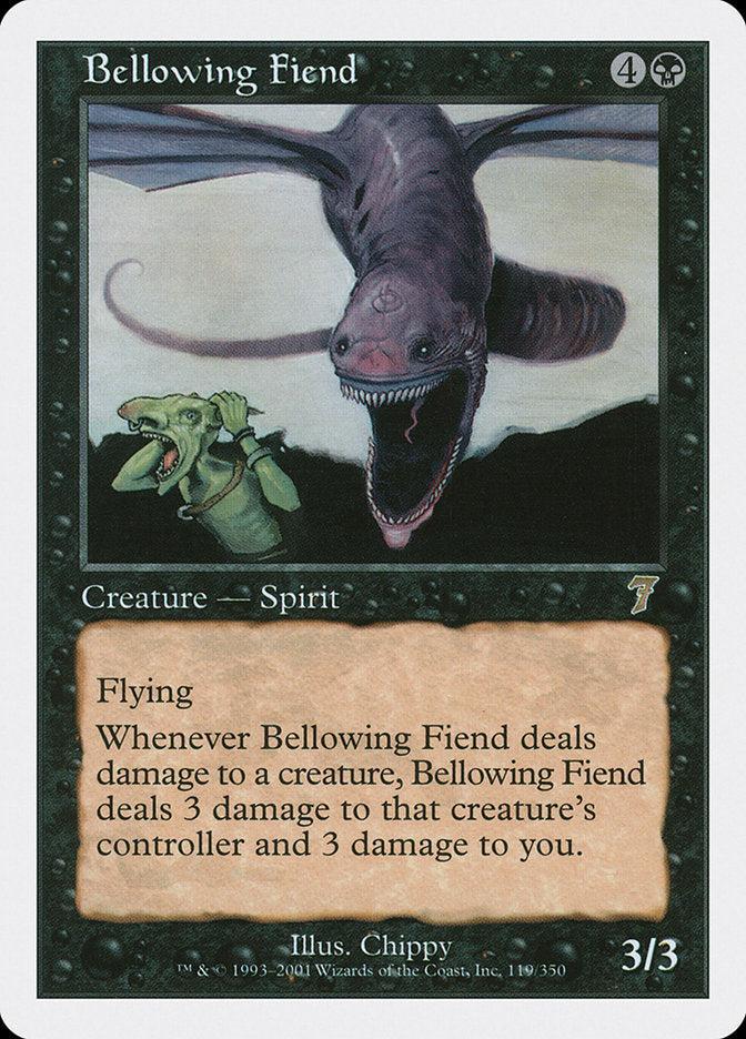 Bellowing Fiend - [Foil] Seventh Edition (7ED)