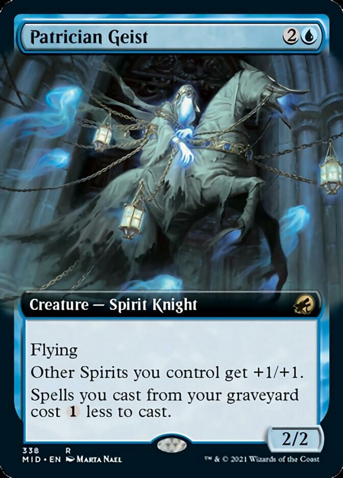 Patrician Geist - [Extended Art] Innistrad: Midnight Hunt (MID)