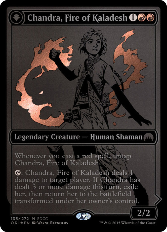 Chandra, Fire of Kaladesh // Chandra, Roaring Flame - [Foil, Promo] San Diego Comic-Con 2015 (PS15)