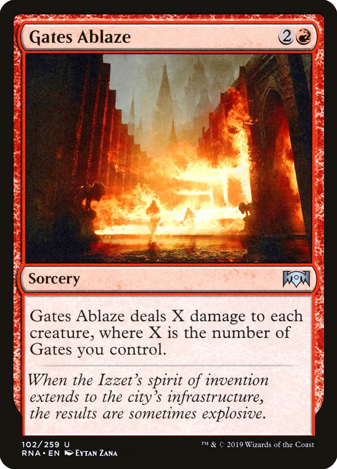 Gates Ablaze - [Foil] Ravnica Allegiance (RNA)