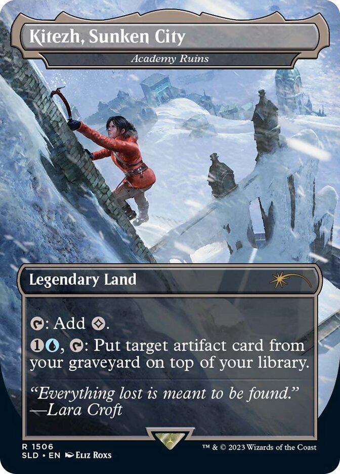 Academy Ruins (1506) - [Foil, Borderless] Secret Lair Drop (SLD)