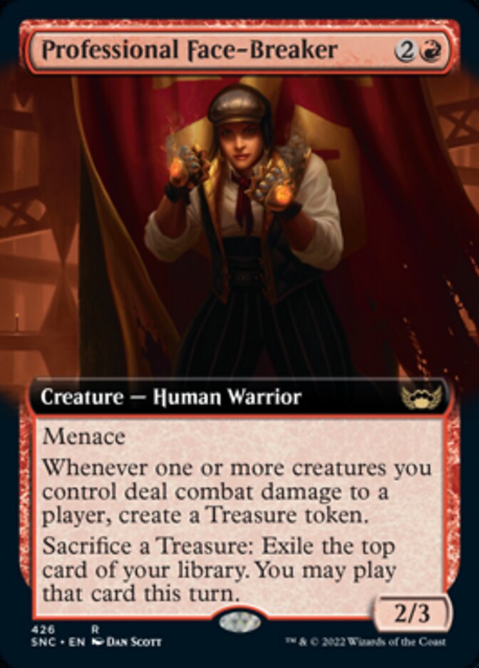 Professional Face-Breaker - [Foil, Extended Art] Streets of New Capenna (SNC)